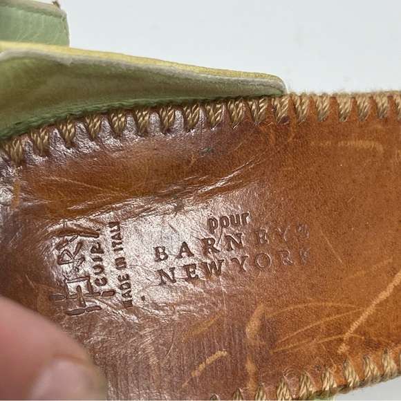 Henri Cuir for Barney’s New York Vintage leather platform ankle strap sandals - Picture 4 of 11